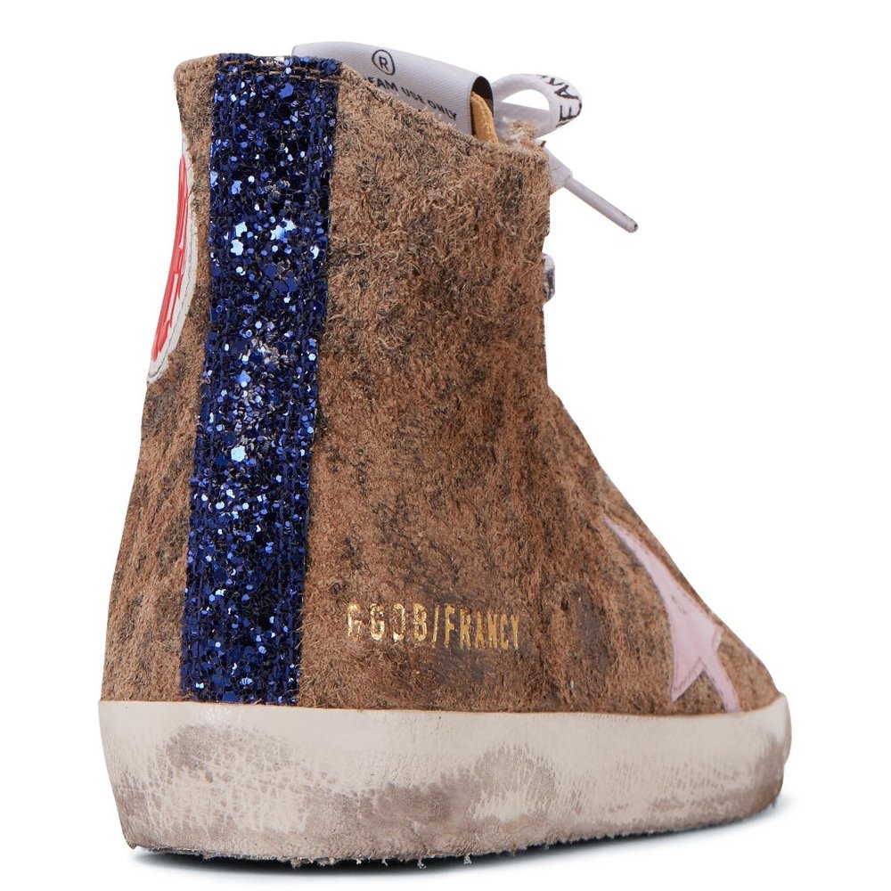 NIB Golden Goose Francy Leopard Suede Sneaker, 41 - Picture 2 of 16